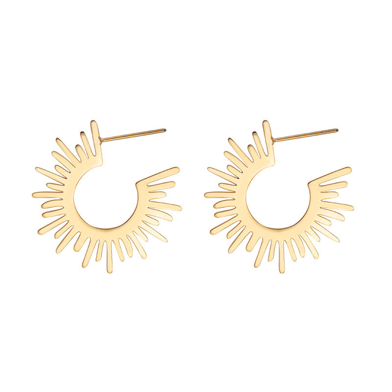 THE SOLEIL PLEATED HOOPS