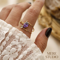 THE ROYAL AMETHYST DAWN RING