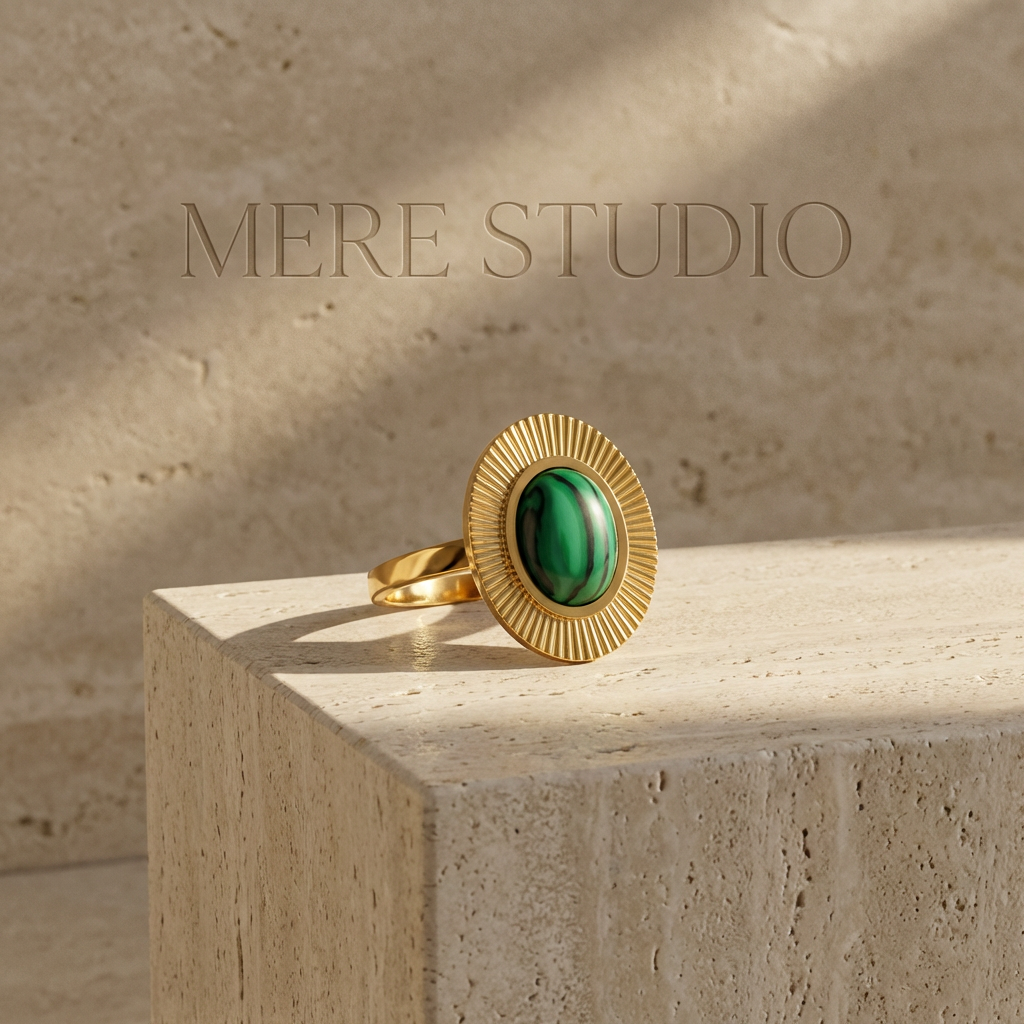 THE EARTH PULSE NATURAL STONE RING