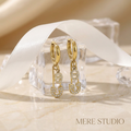 THE BABYLON LINK PAVÉ PIN DROPS