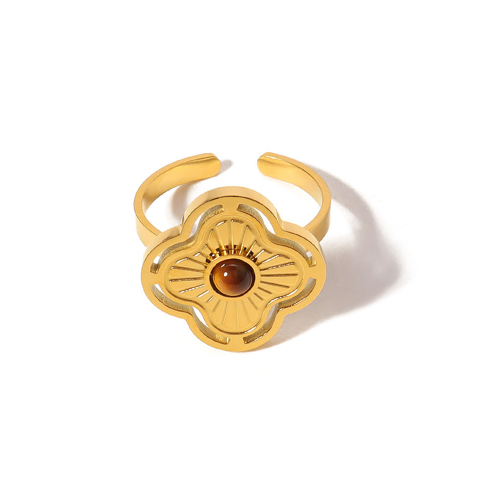 THE EARTH BLOOM TIGER EYE RING