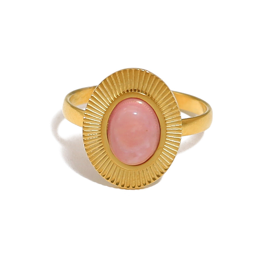 THE EARTH PULSE NATURAL STONE RING