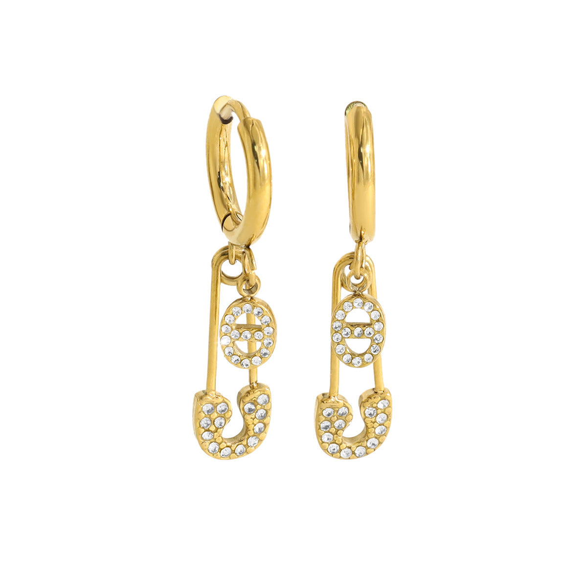 THE BABYLON LINK PAVÉ PIN DROPS