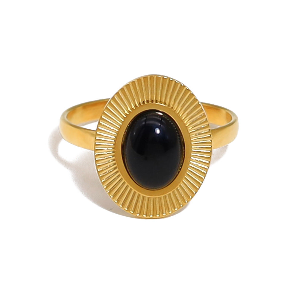 THE EARTH PULSE NATURAL STONE RING