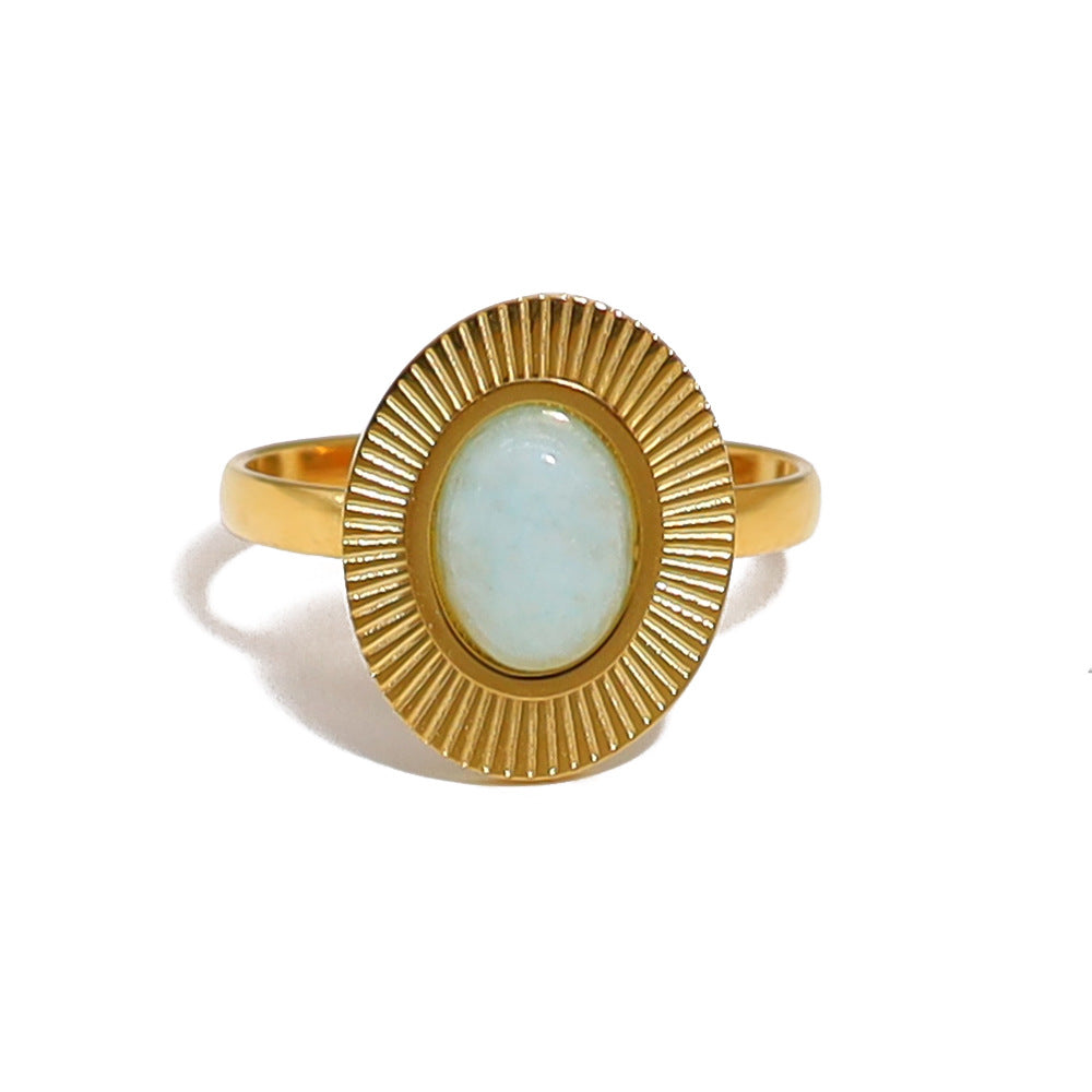 THE EARTH PULSE NATURAL STONE RING