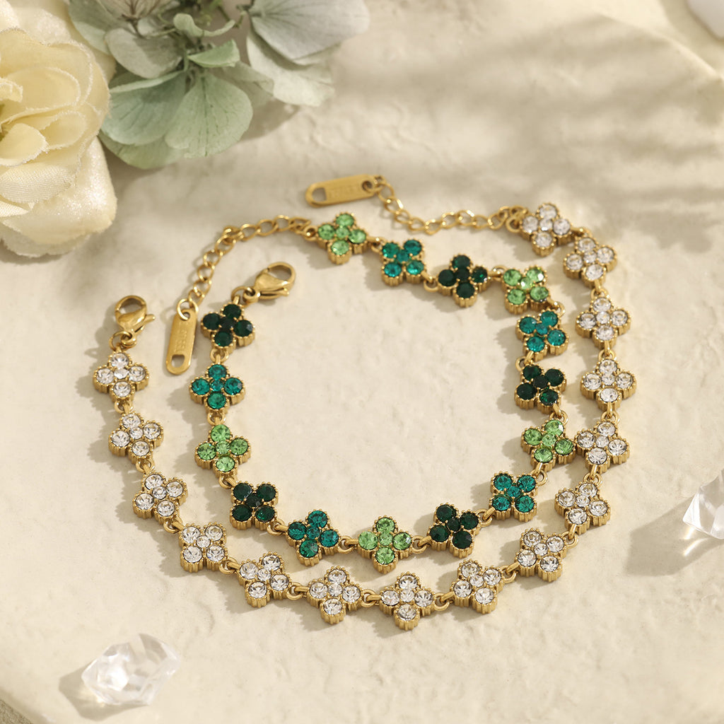 THE EMERALD BLOOM TENNIS BRACELET