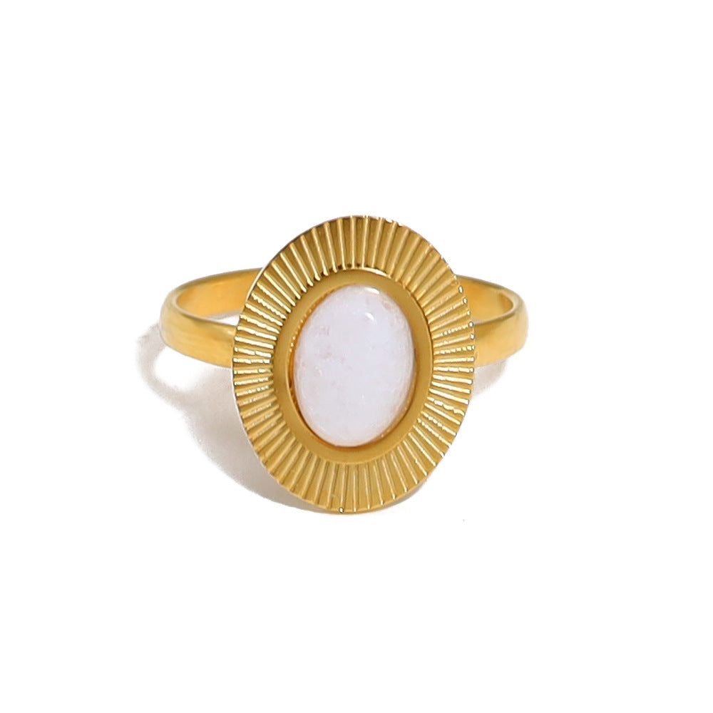 THE EARTH PULSE NATURAL STONE RING