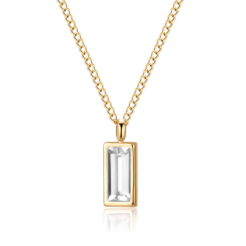 THE BAROQUE GLIMMER RECTANGULAR PENDANT