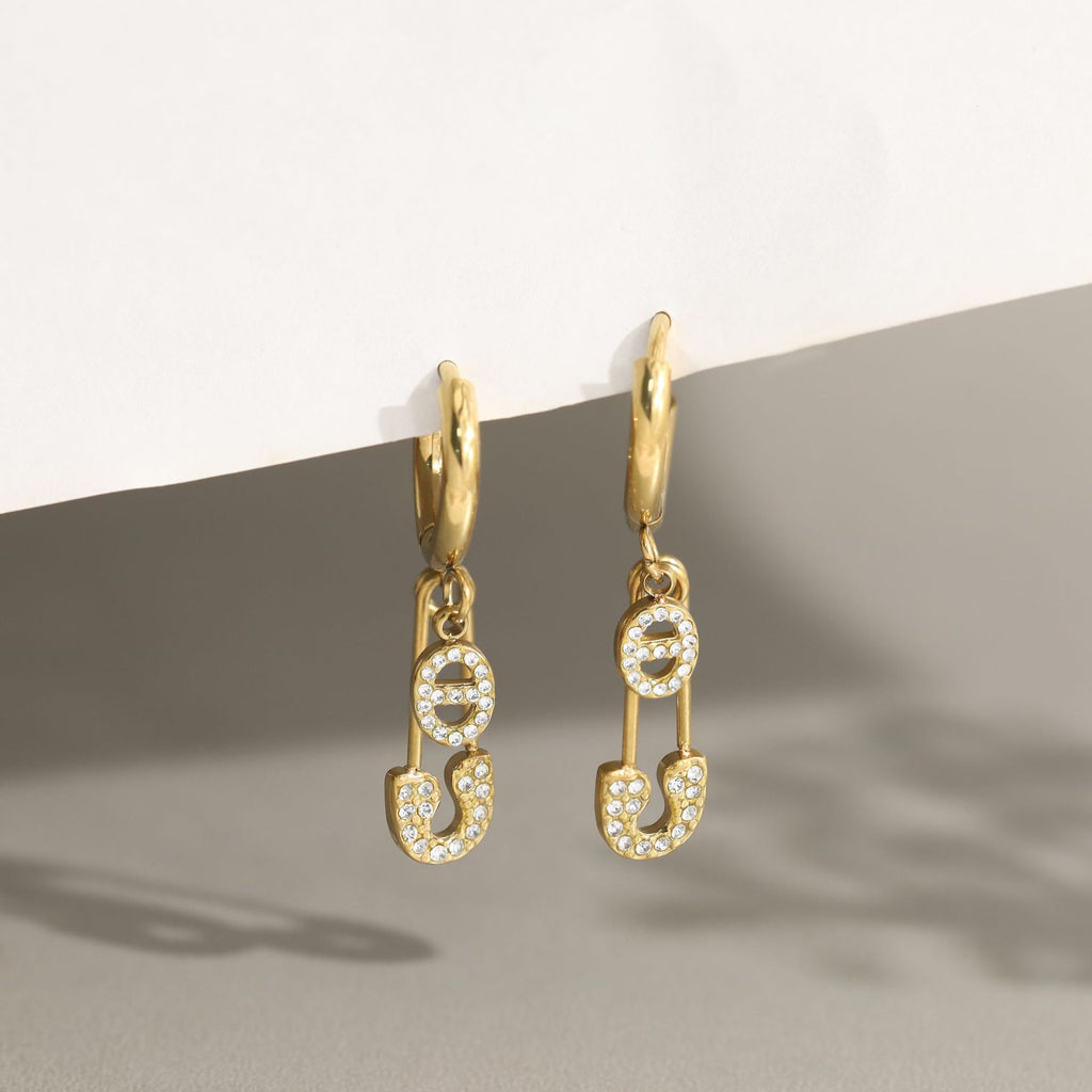 THE BABYLON LINK PAVÉ PIN DROPS