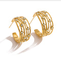 THE FRENCH GLISSADE PAVÉ HOOPS