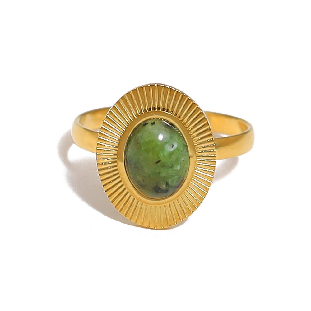 THE EARTH PULSE NATURAL STONE RING