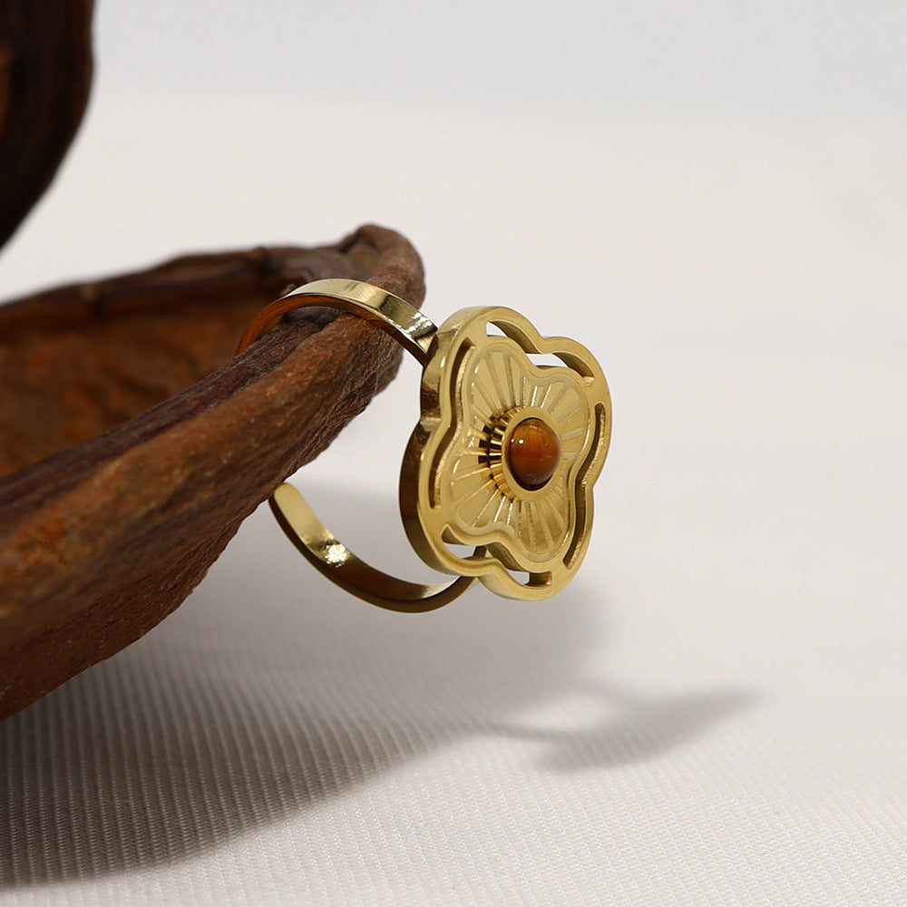 THE EARTH BLOOM TIGER EYE RING