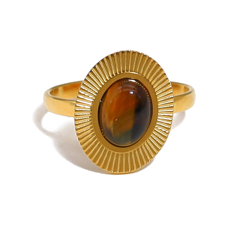 THE EARTH PULSE NATURAL STONE RING