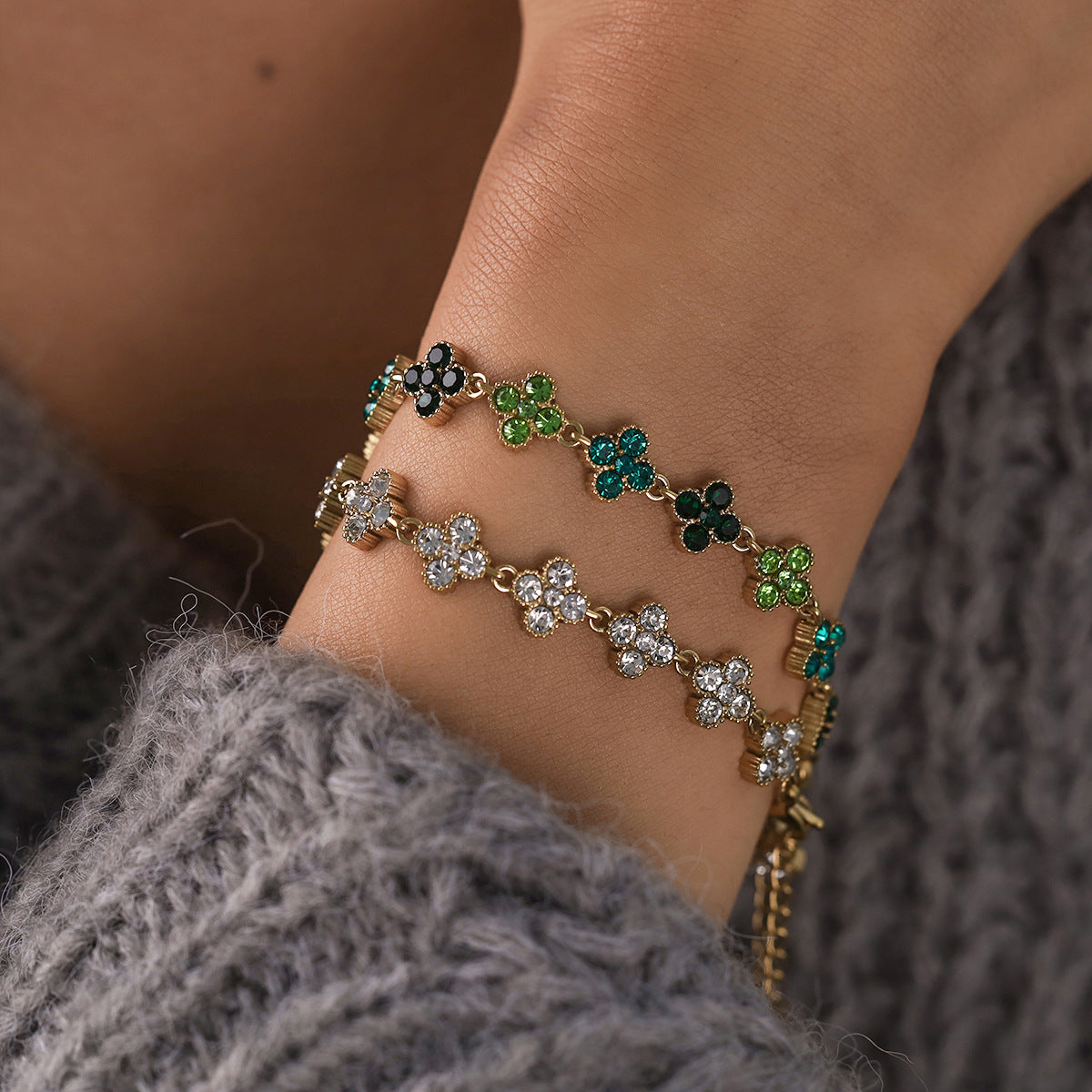 THE EMERALD BLOOM TENNIS BRACELET