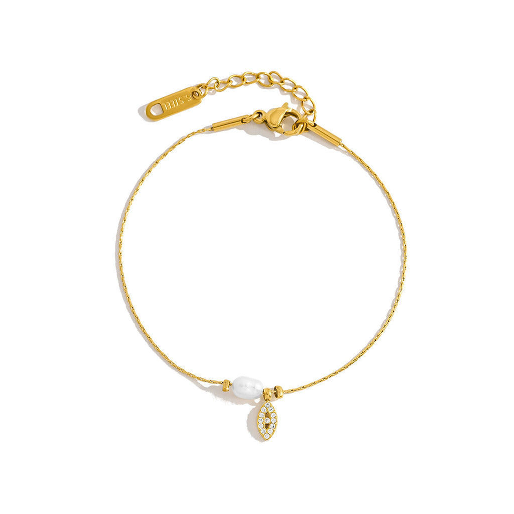 THE GUARDIAN EYE & PEARL BRACELET