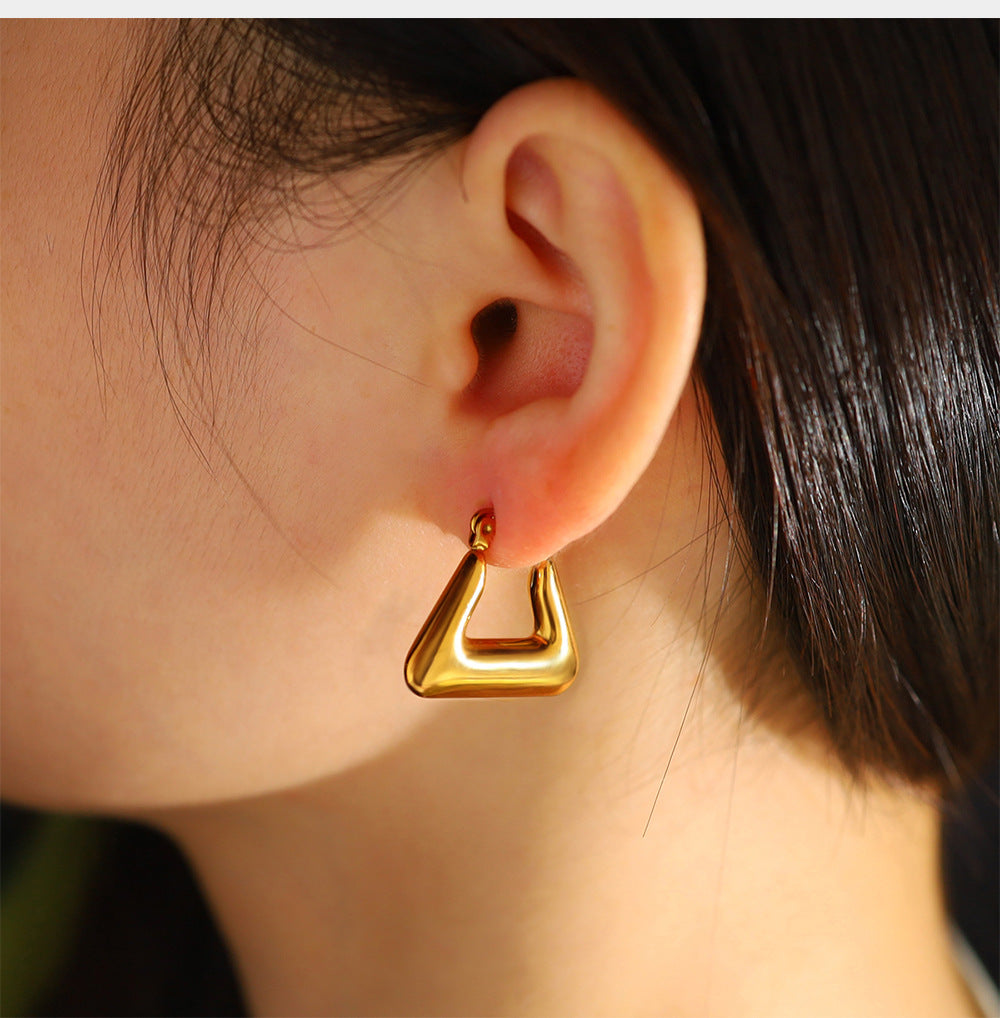 THE BABYLON TRIANGLE SCULPTURE HOOPS