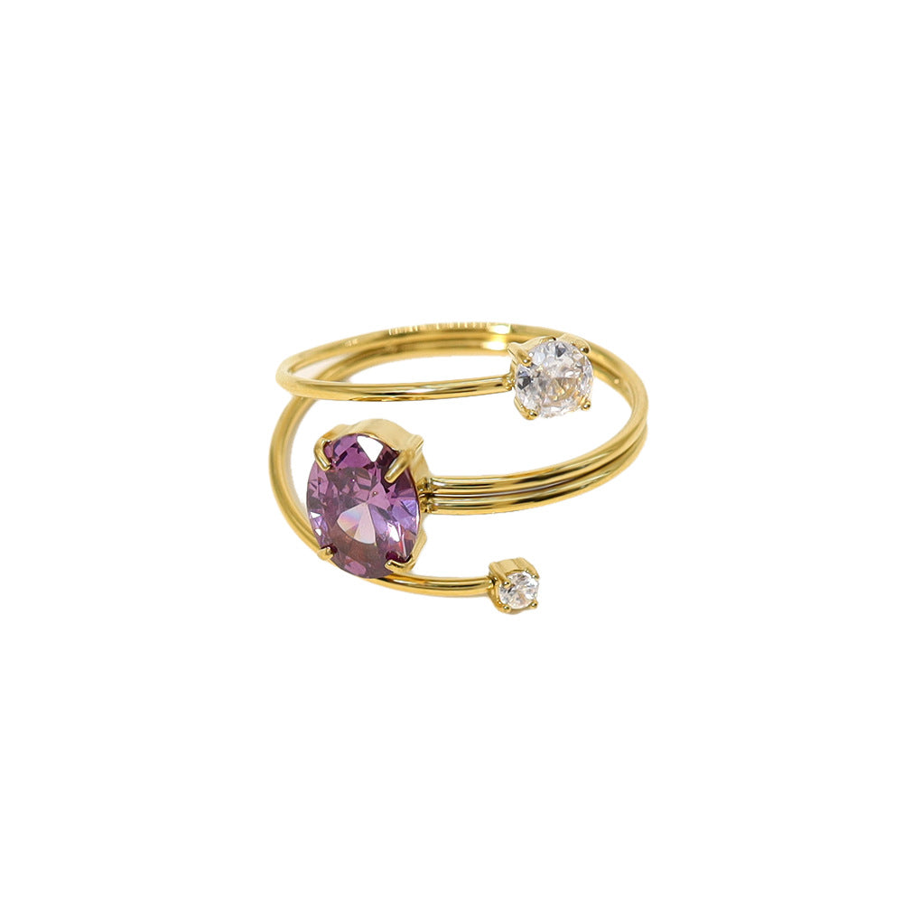 THE ROYAL AMETHYST DAWN RING